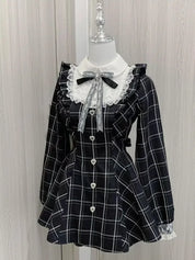 Kawaii Lolita Dress Cat Bow Black Dresses