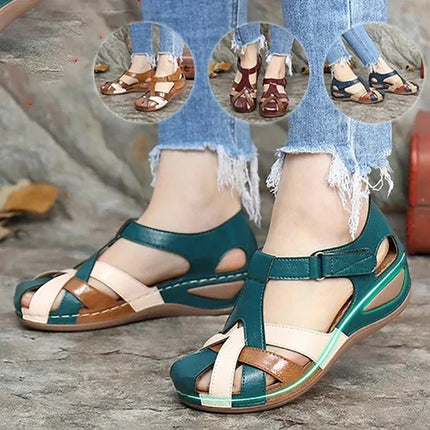 Melody™ | Casual Orthopedic Wedge Sandals Green