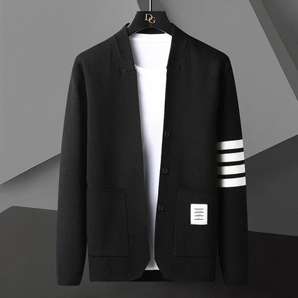Chase™ | Varsity Premium Cardigan Black