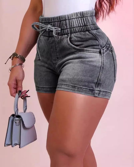 Stretch Denim Shorts for All-Day Comfort and Style Grey Shorts