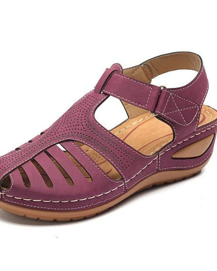 Woman Summer Vintage Orthopedic PU Leather Sandals Shoes & Sandals