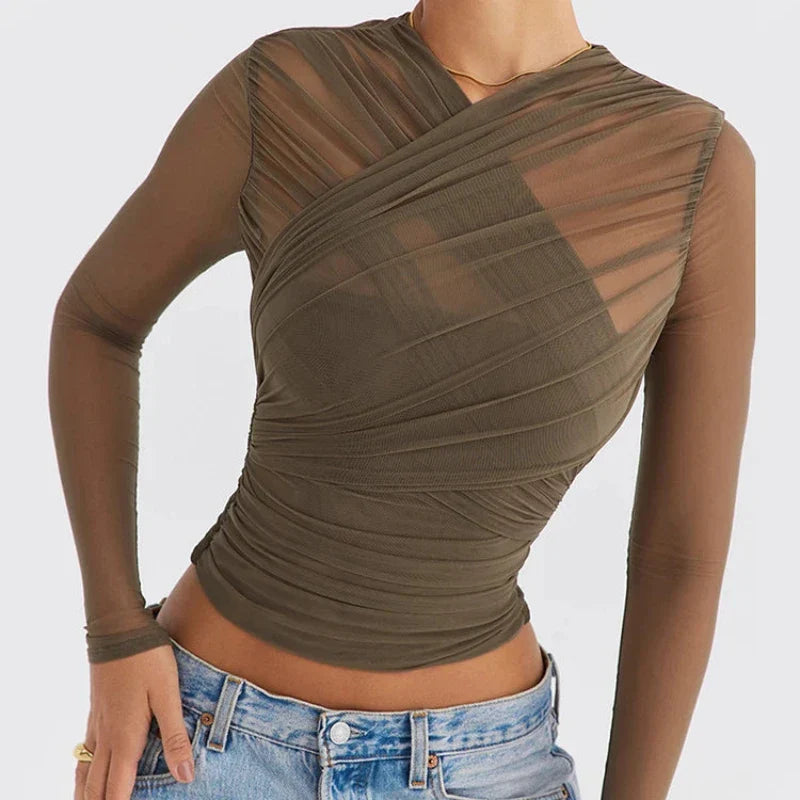 Monique Mesh Top - OKOHOKO™ FASHION