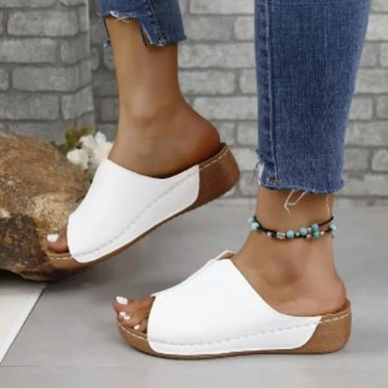 Verena™ | Lightweight Travel Slip-on Sandals White Shoes & Sandals