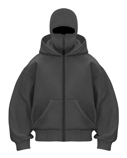 Benj™ | Urban Tactical Mask Hoodie Dark Gray Jackets