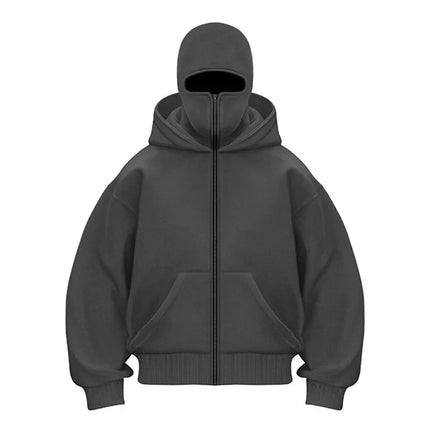 Benj™ | Urban Tactical Mask Hoodie Dark Gray Jackets