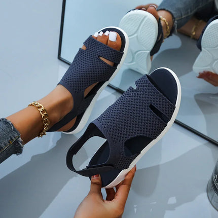 Ellery™ | Open Toe Orthopedic Sandals Dark blue Shoes & Sandals