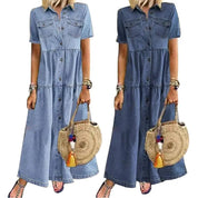 Layla™ | Long Denim Dress Dresses