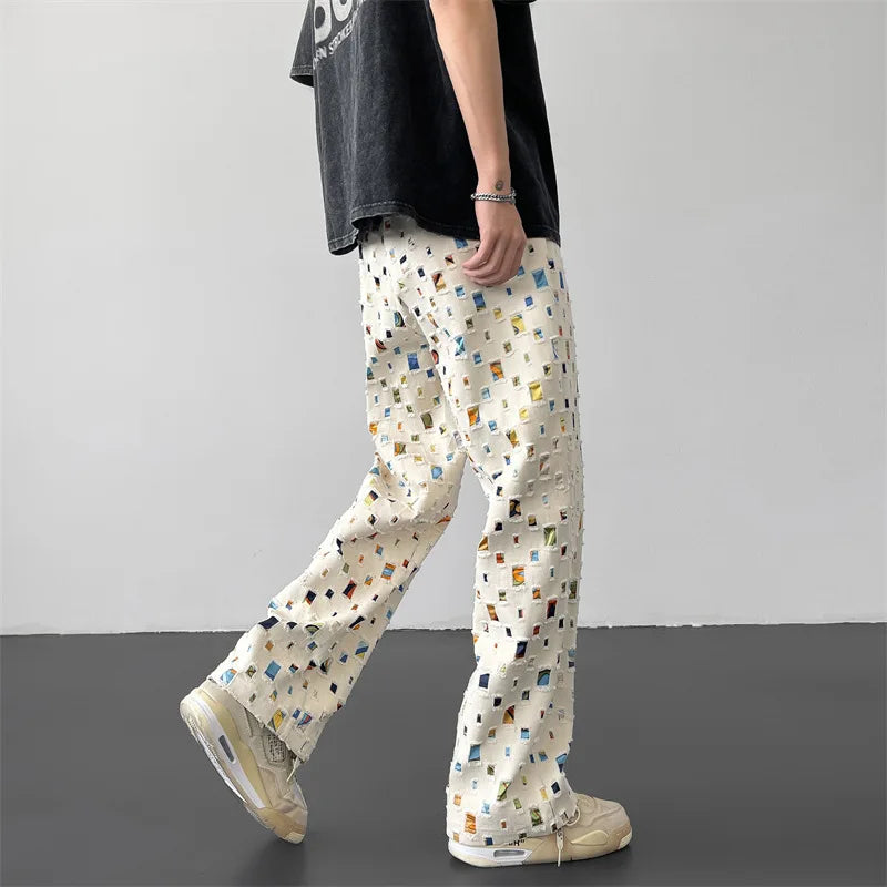 Mosaic - Straight Fit Pants Pants