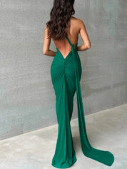 Hugcitar One‑Shoulder Ruched Maxi Dress Dresses