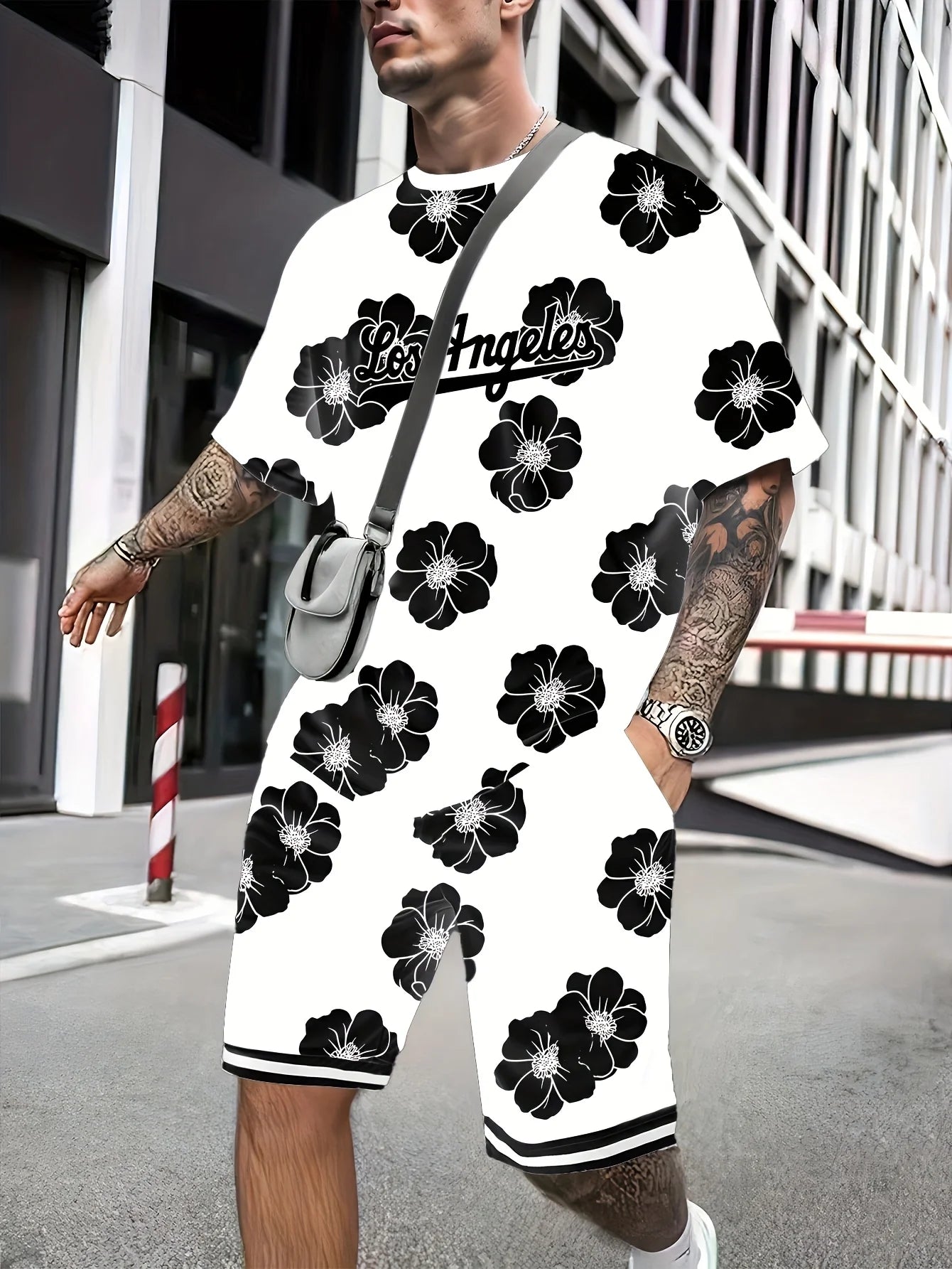 2025 Men's 3D Print Casual Suit Outfit Sets SUTKET3M4JFB9 Two Piece Outfits