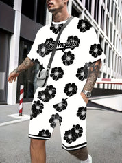 2025 Men's 3D Print Casual Suit Outfit Sets SUTKET3M4JFB9 Two Piece Outfits