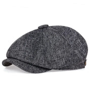 Unisex Casual Newsboy Hats dark grey white One Size Hats