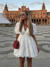 Eleanor | Puff Sleeve Dress Dress