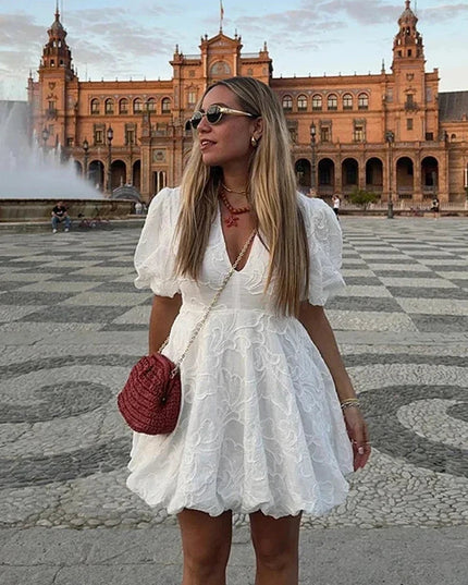 Eleanor™ | Puff Sleeve Dress Dress
