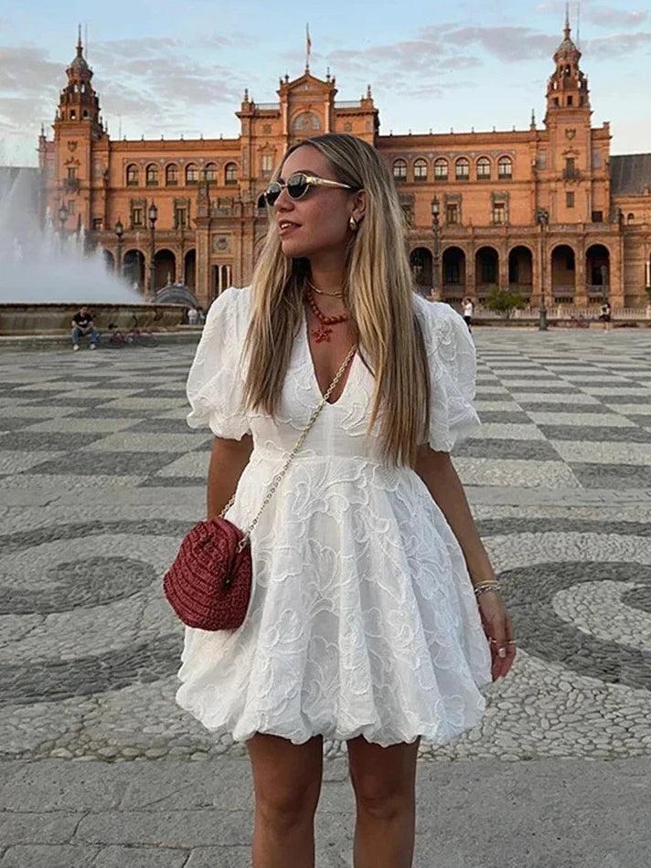 Eleanor | Puff Sleeve Dress Dress