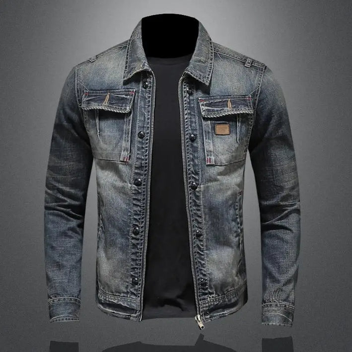 Carl - Vintage Denim Jacket Blue Jacket