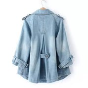Women's Collar Cape Jeans Jacket Jacket