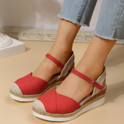 Courtney | Women's Closed Toe Wedge Sandals Shoes & Sandals