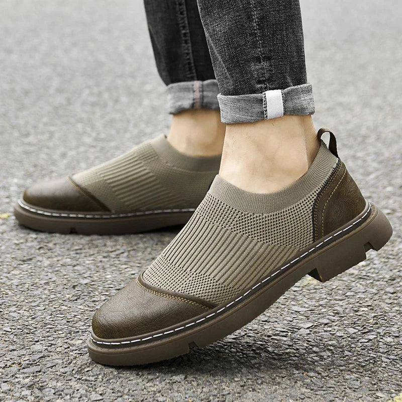 Breathable Mesh Slip-On Shoes for Men Shoes