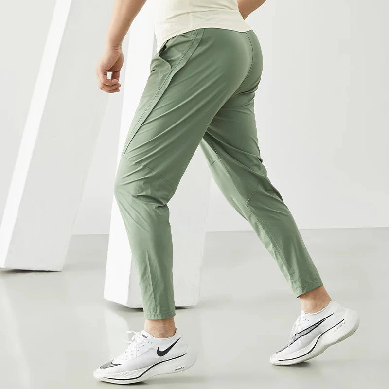 Men’s Quick-Dry Running Jogger Pants Light Green Men Pants
