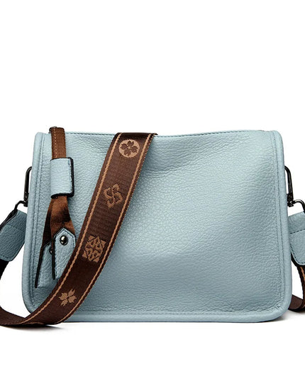High-Quality Genuine Leather Women's Tote Bag SKY BLUE 27cm 10cm 20cm Tote Bags