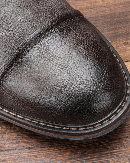 Frontier Leather Boots Durable Comfort Non Slip Sole for Men Boots