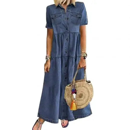 Layla™ | Long Denim Dress Dresses