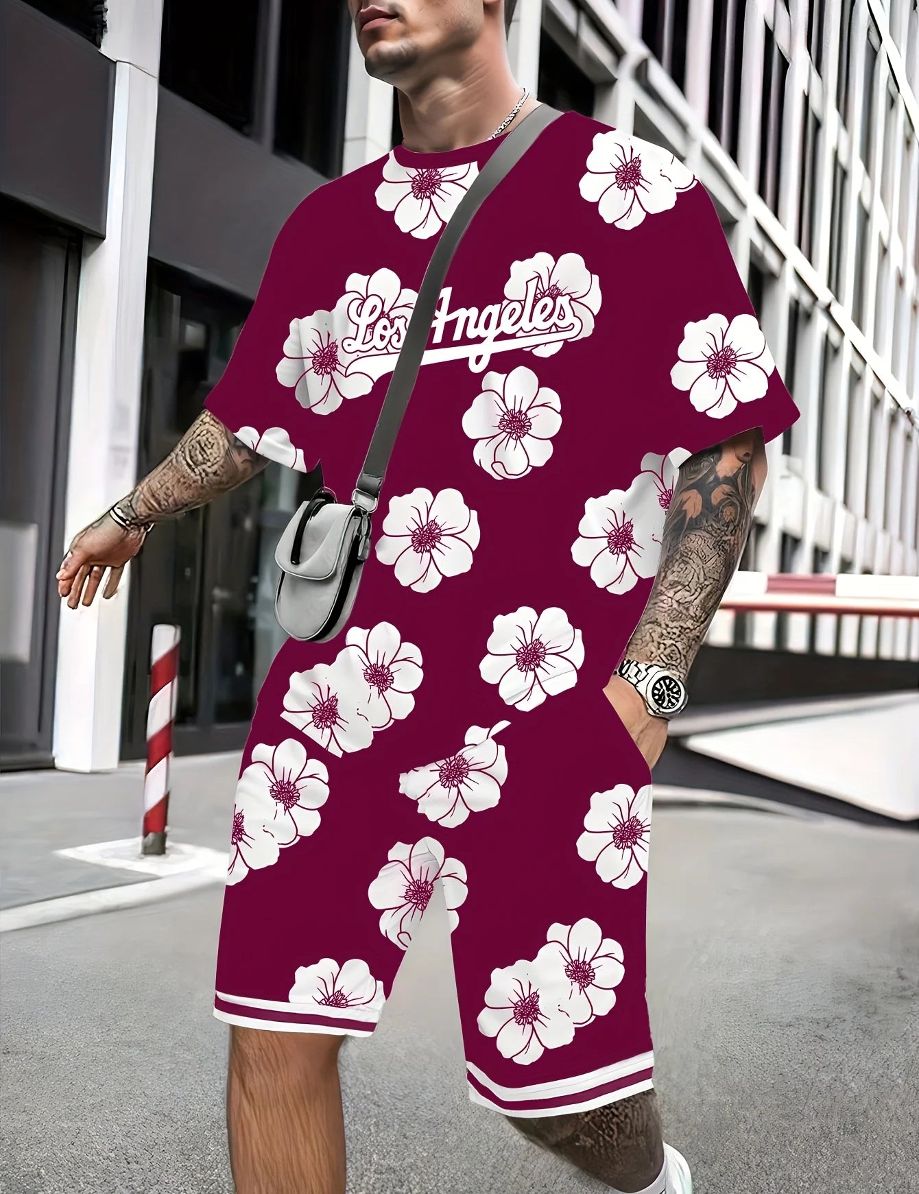 2025 Men's 3D Print Casual Suit Outfit Sets SUTKET3M4JJPH Two Piece Outfits