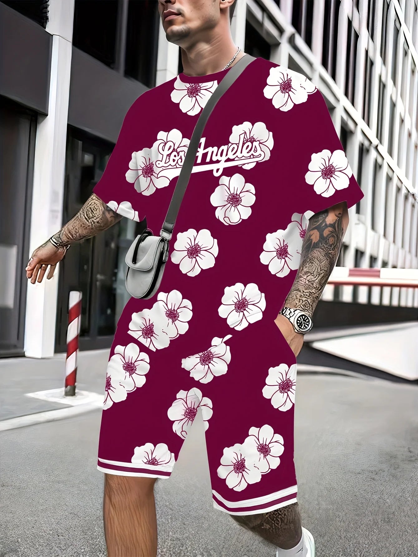 2025 Men's 3D Print Casual Suit Outfit Sets SUTKET3M4JJPH Two Piece Outfits