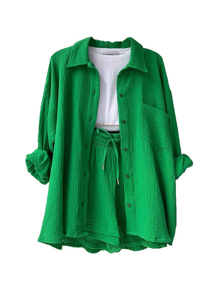 Carmen™ | Casual Cotton Set for Women Green