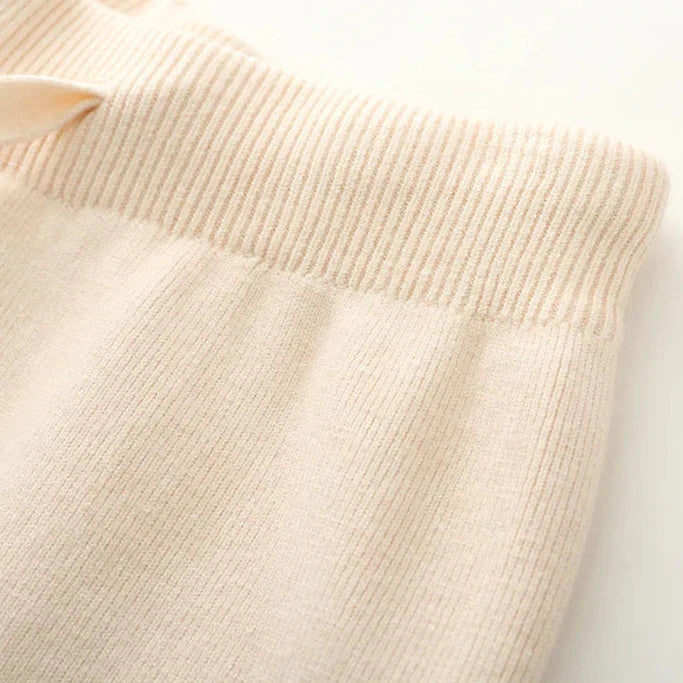 Capri Knit Trousers – Cashmere-Blend Wide-Leg Pants Trousers
