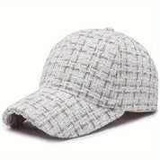 Boucle Knit Cap White Caps
