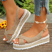 Isla – Cross-Strap Platform Sandals Sandals