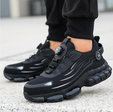 Edward - Orthopedic Comfortable Safety Shoes Black Men Shoes