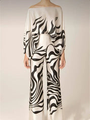 Lilie | Colorful two-piece set Black white Two Pieces Sets