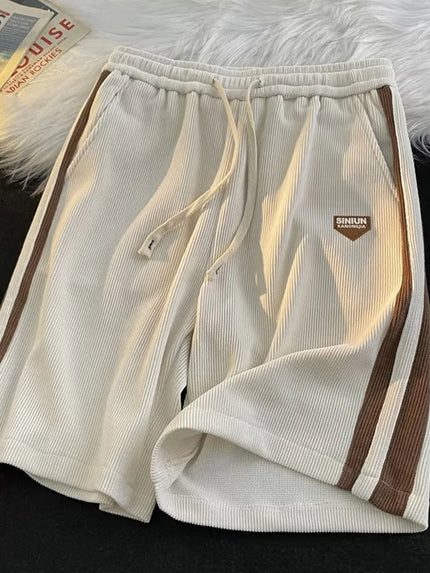 Retro Loose Shorts for Men apricot Men Shorts