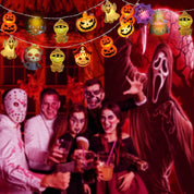 Spooky Pumpkin & Ghost LED String Lights Halloween Decorations