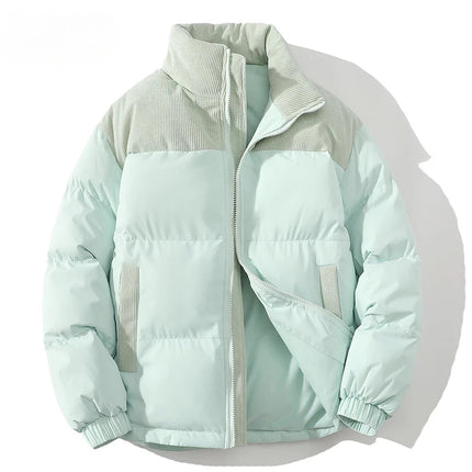 Corduroy Puffer Jacket Seafoam Jacket & Coats
