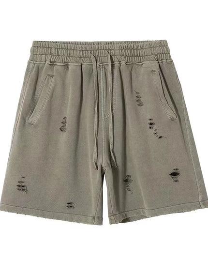 Cut-Up Vintage Shorts Green Shorts