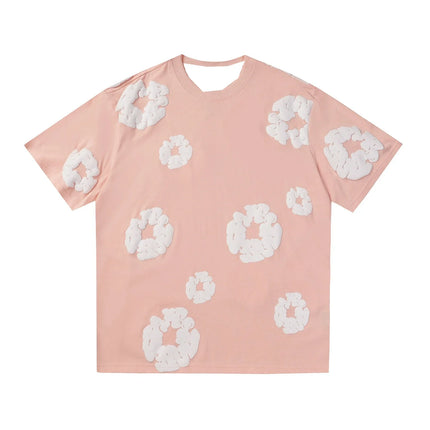 Unisex Denim Tears Short Sleeve T-Shirt Pink T-Shirt
