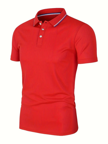 Premium Men’s Breathable Cotton Polo T-Shirt Red T Shirts