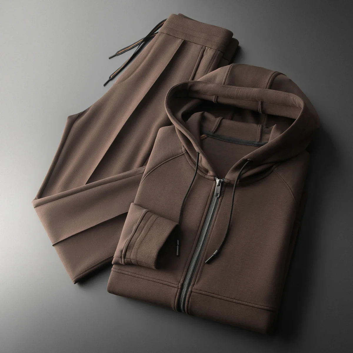 Elite Premium Tracksuit Set Brown