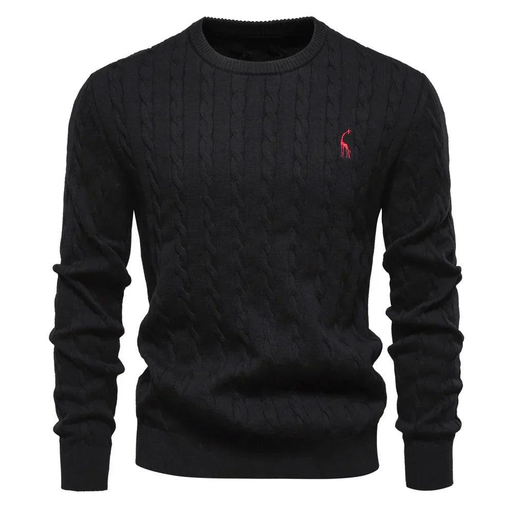 Winston | Premium Men's Sweater Black Sweater