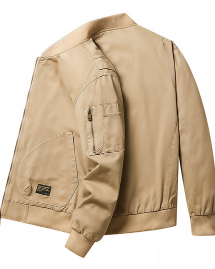 Collared Bomber Jacket Men's Clothing