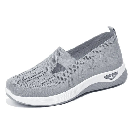 Maya™ - Breathable Knit Sneakers Grey Sandals