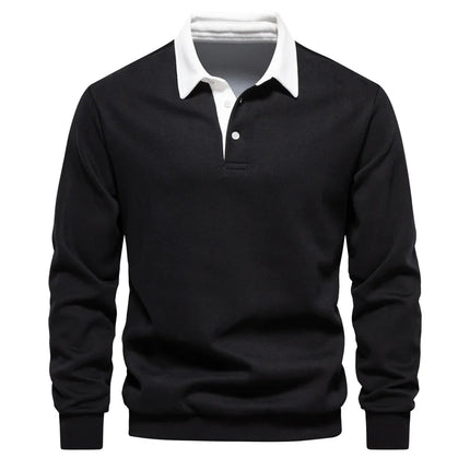 Darren™ | Timeless Polo Pullover Black
