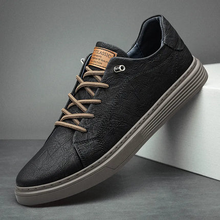 OXFORDS LEATHER TRAINERS Black Men Shoes