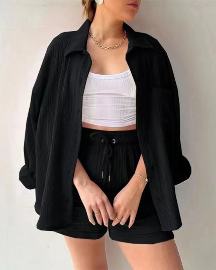 Carmen™ | Casual Cotton Set for Women Black