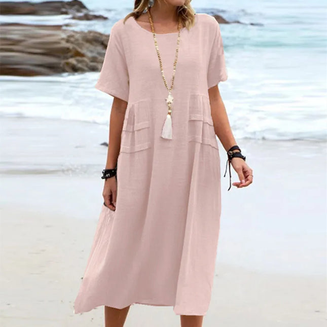 Aurora | Midi Dress Pink Dresses