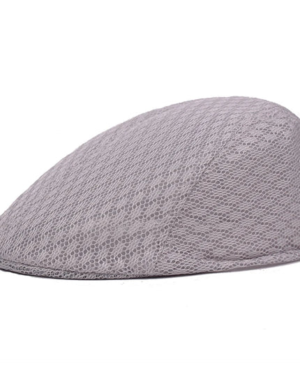 Breathable Mesh Newsboy Cap light grey Hats